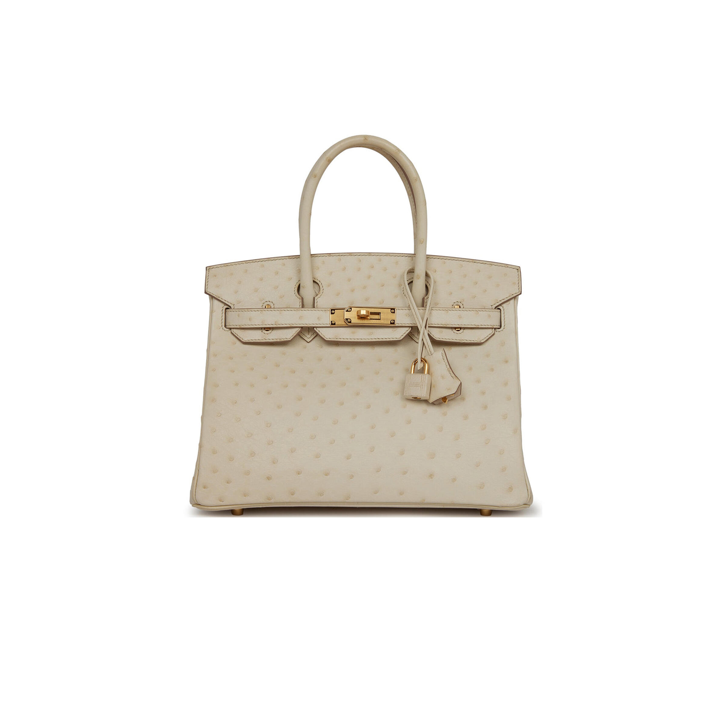 HERMES MASTER BIRKIN 30 OSTRICH PALLADIUM HARDWARE (30*22*16cm)